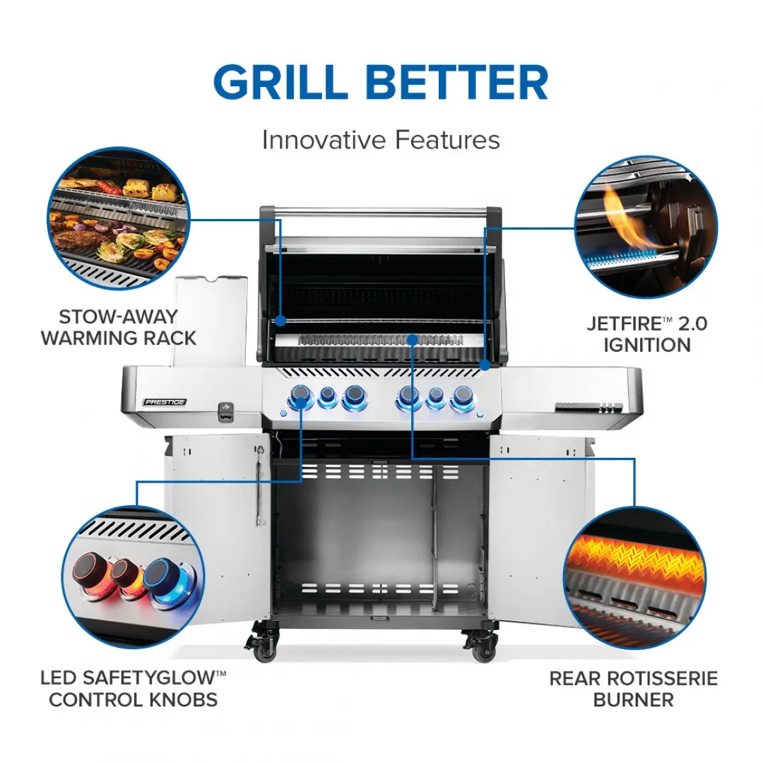 NAPOLEON NAPOLEON P500VRSIBNSS Prestige 500 RSIB Gas BBQ Grill NAPOLEON NAPOLEON P500VRSIBNSS Prestige 500 RSIB Gas BBQ Grill